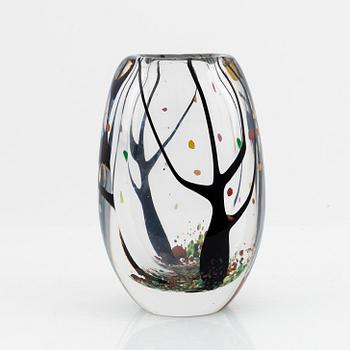 Vicke Lindstrand, vas, glas, "Höst", Kosta glasbruk, 1950-60-tal.