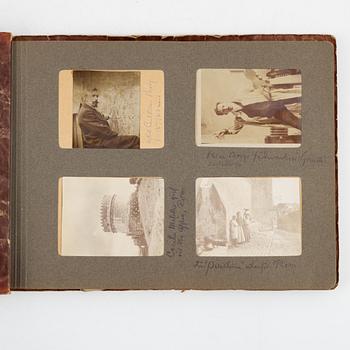 Carl Oscar Borg, gouache och akvarell, signerad och daterad Cairo 1911 samt fotoalbum.