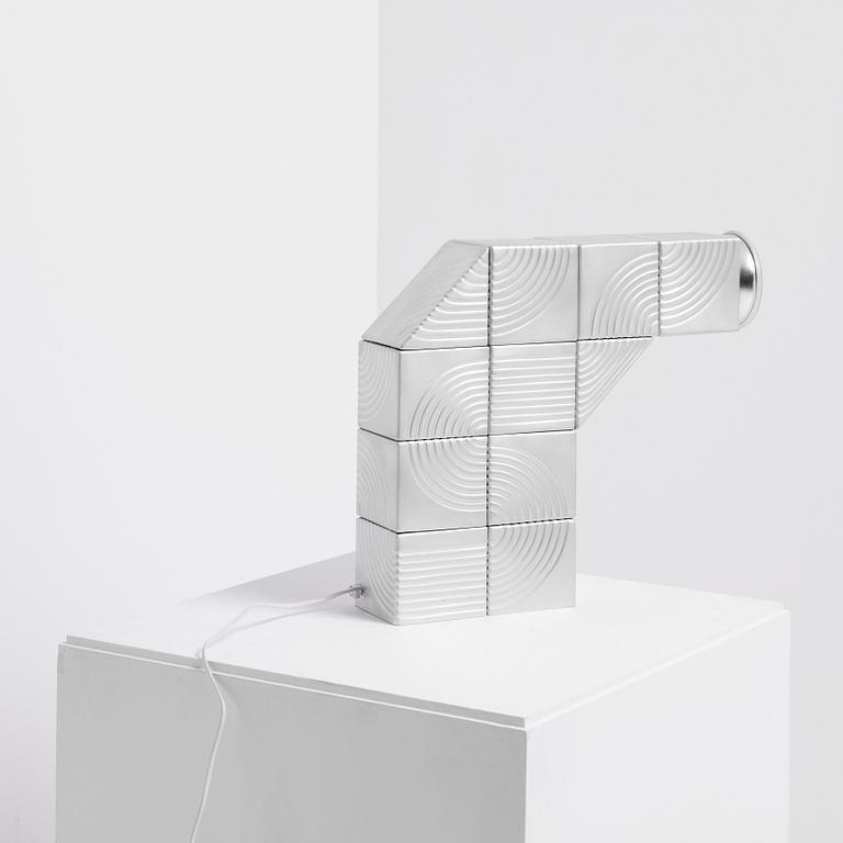 David Taylor, a unique table lamp, "Ornamentation Lamp", Studio Mellösaverken, Sweden, 2025.