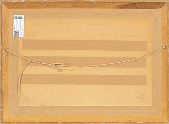 Oskar Bergman, watercolour, signed.
