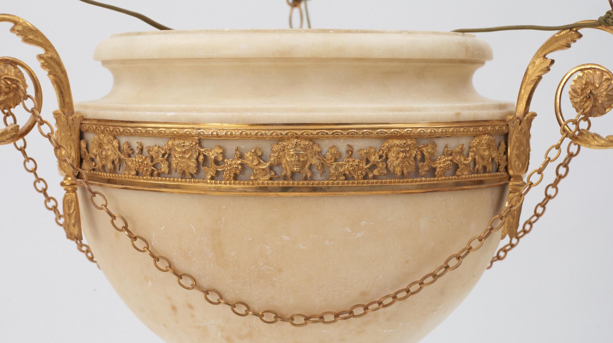 A North European circa 1800 hanging lamp.
