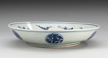 FAT, porslin. Ming dynastin, Jiajings sex karaktärers märke och period (1522-66).