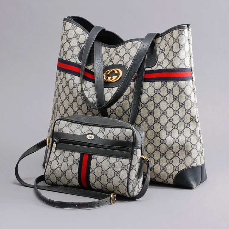 VÄSKOR, 2 st, Gucci.
