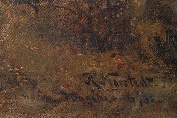 Reinhold Norstedt, Woman in an Autumn Landscape.