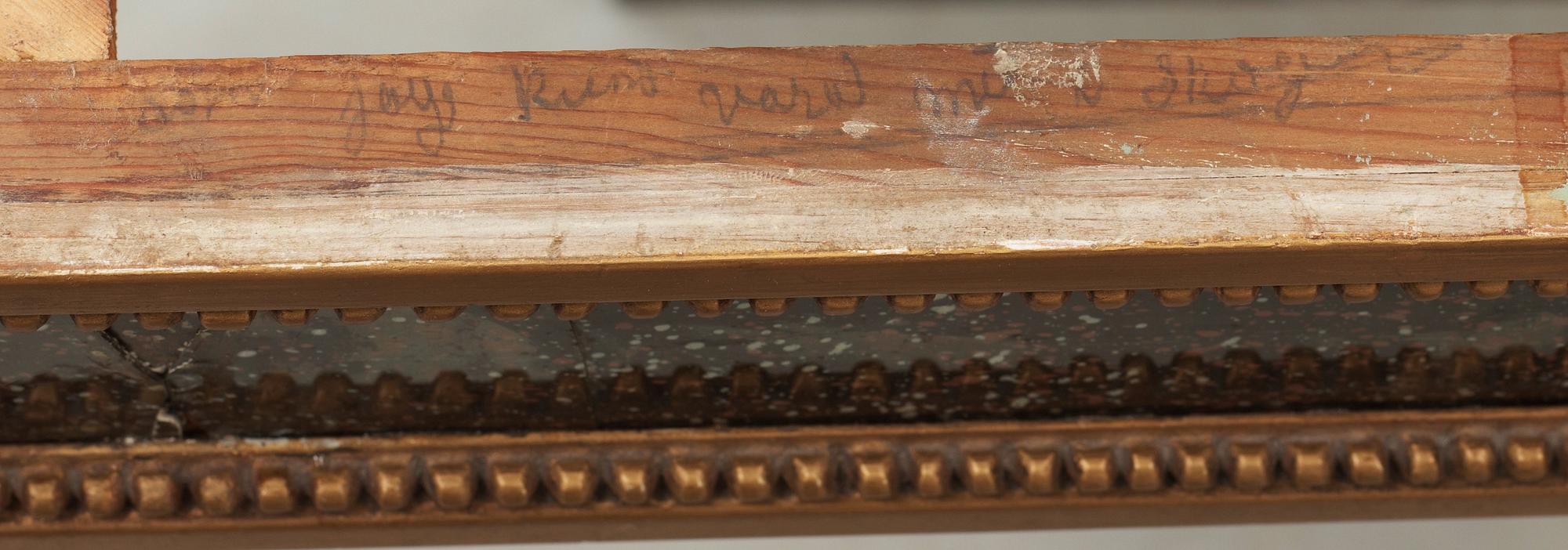 KONSOLBORD. Sengustavianskt stockholmsarbete, 1700-talets slut.
