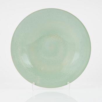 Per Hammarström, a stoneware dish, signed and dated 1987.