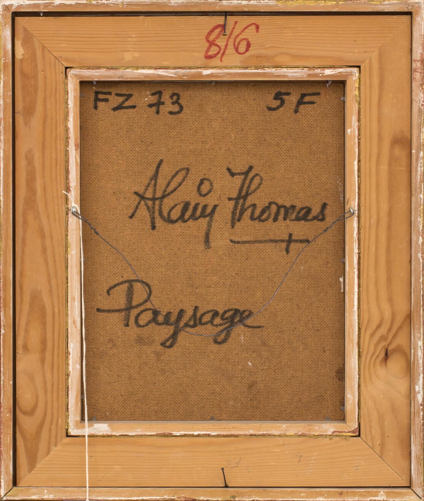 ALAIN THOMAS, oil on panel, signed.