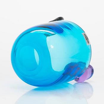 Oiva Toikka, vas, "Pompom", signerad Oiva Toikka Nuutajärvi Notsjö.