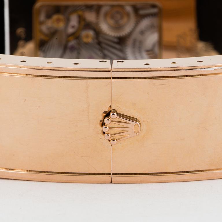ROLEX, Cellini, Prince, Chronometer, wristwatch, 26,5 x 36 (44) mm.