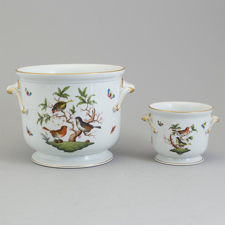 Two porcelain outer linings, Herend, Hungary, mid 20th cnetury.