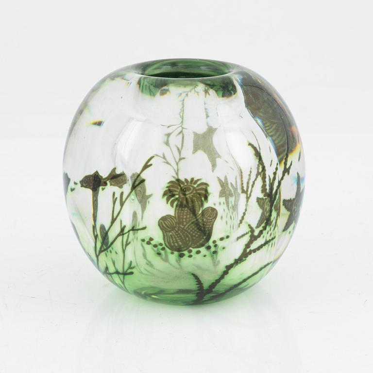 Edward Hald, a graal glass vase, Orrefors.