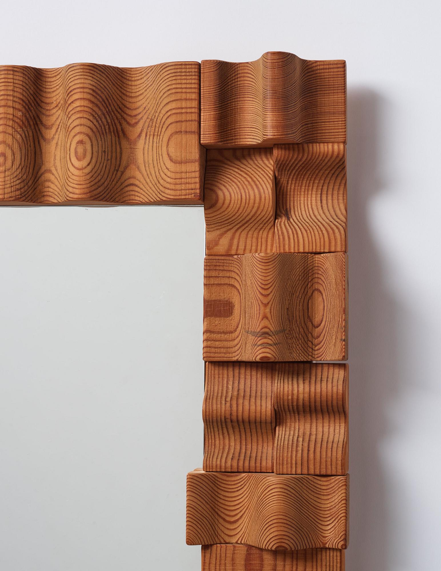 Gunnar Kanevad, a pine mirror, Linköping, Sweden, 1979.