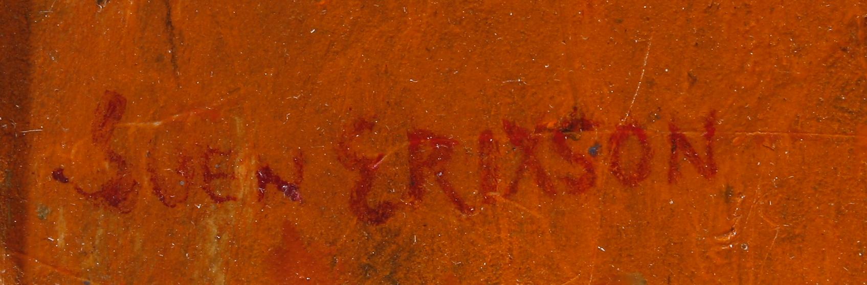 SVEN X:ET ERIXSON, olja på pannå. Sign.