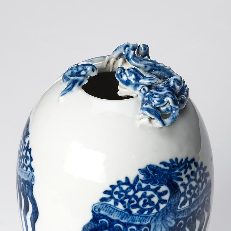 A Chinese vase, circa 1900 with Yongzheng mark.