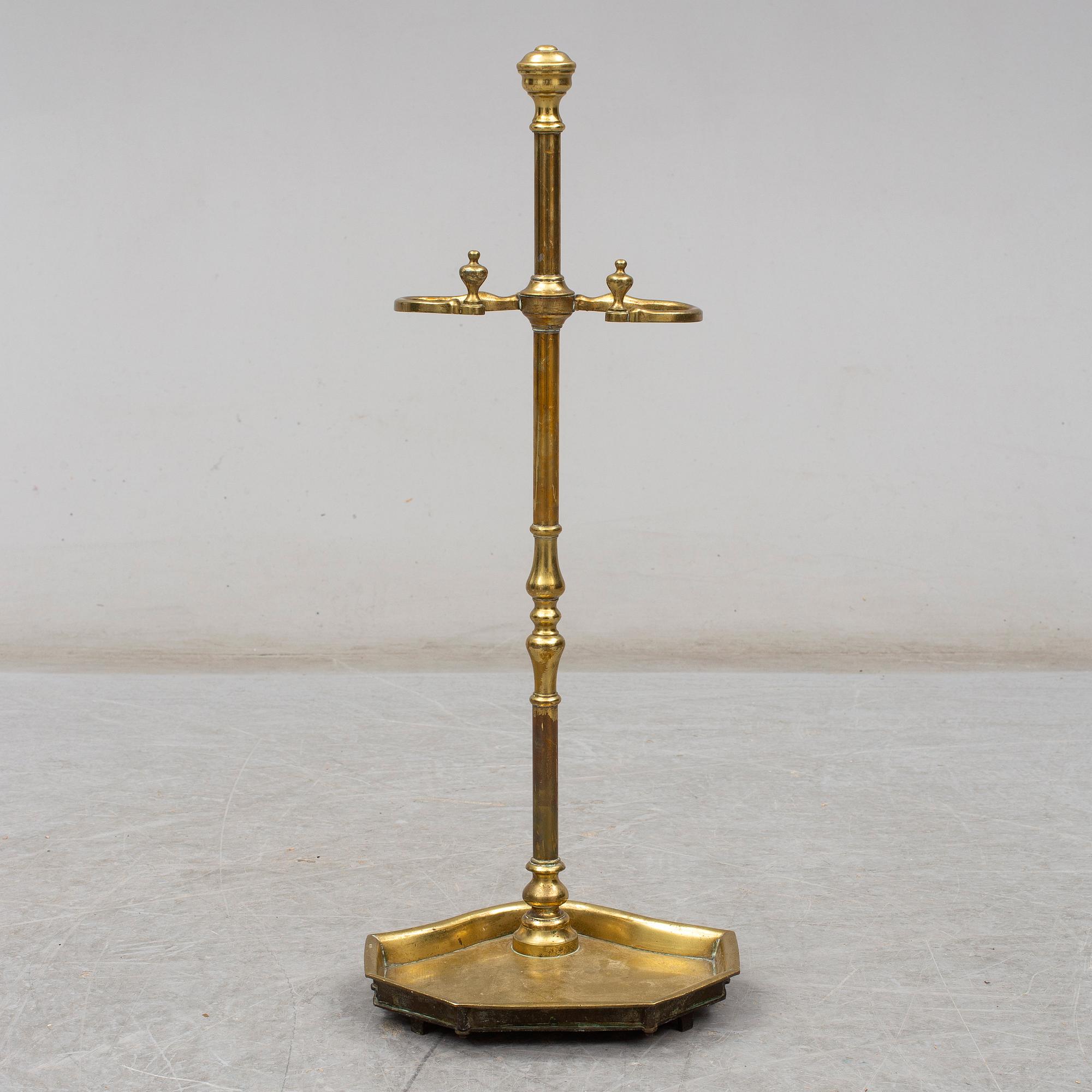 A 19th century bronze umbrella stand.
