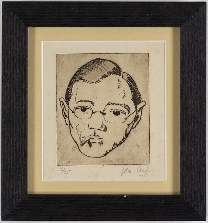 JOHN JON-AND, etching. Signed and dated -15.