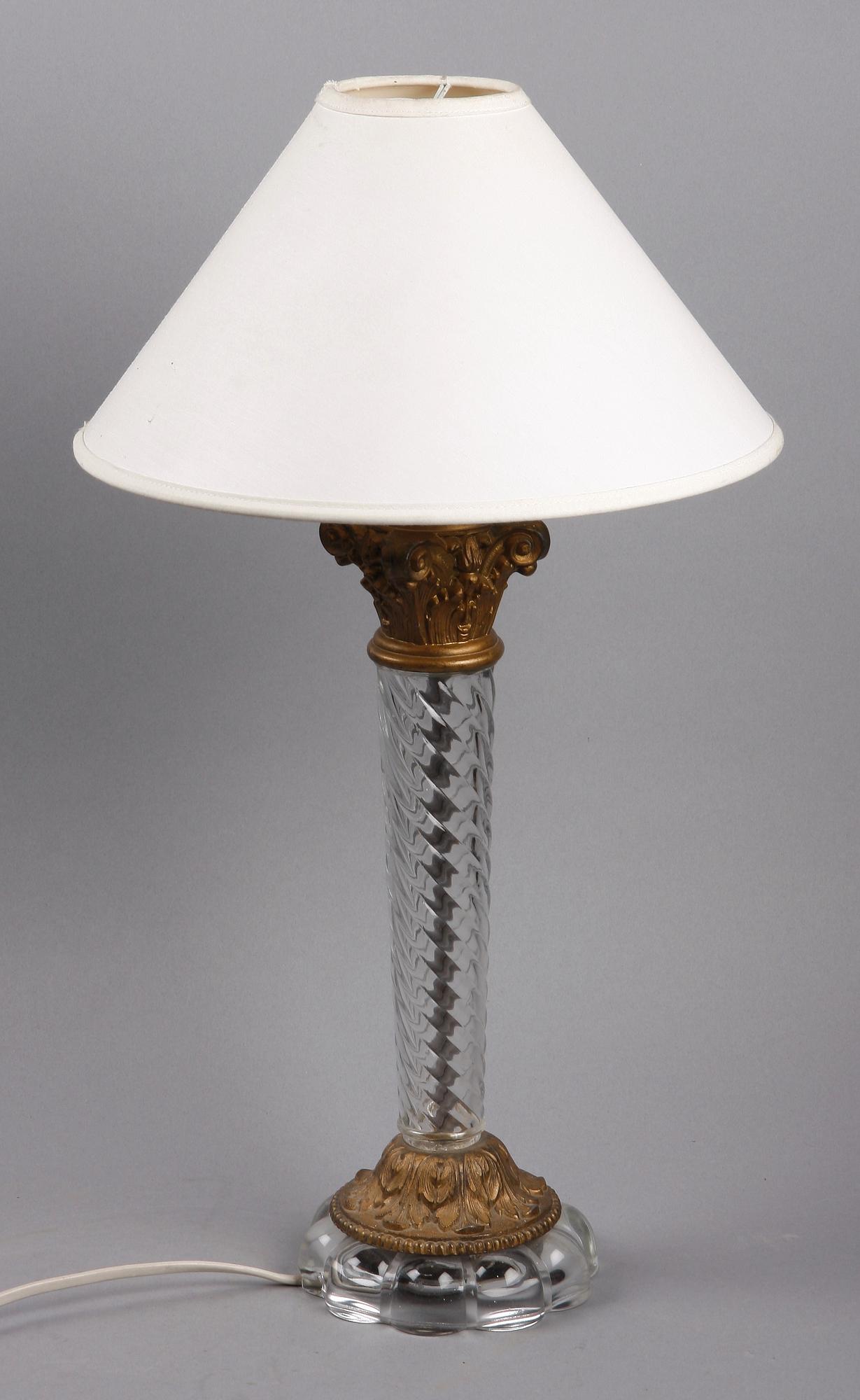 BORDSARMATUR, glas och metall, empirestil, 1900-tal.