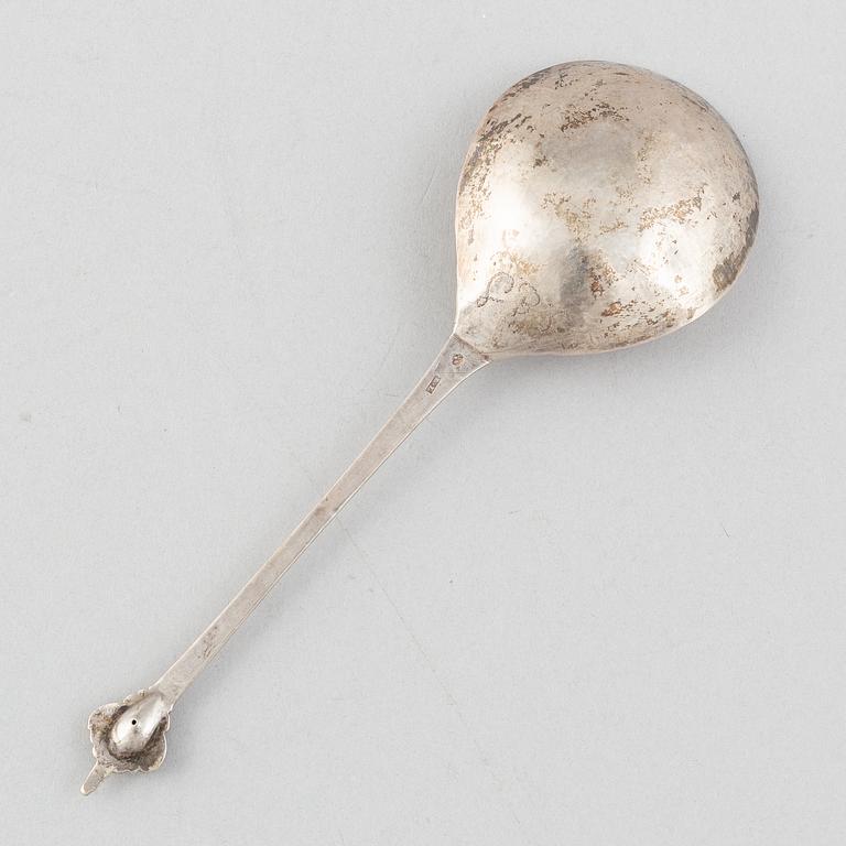 A silver spoon, Scandinavia 18th Century.