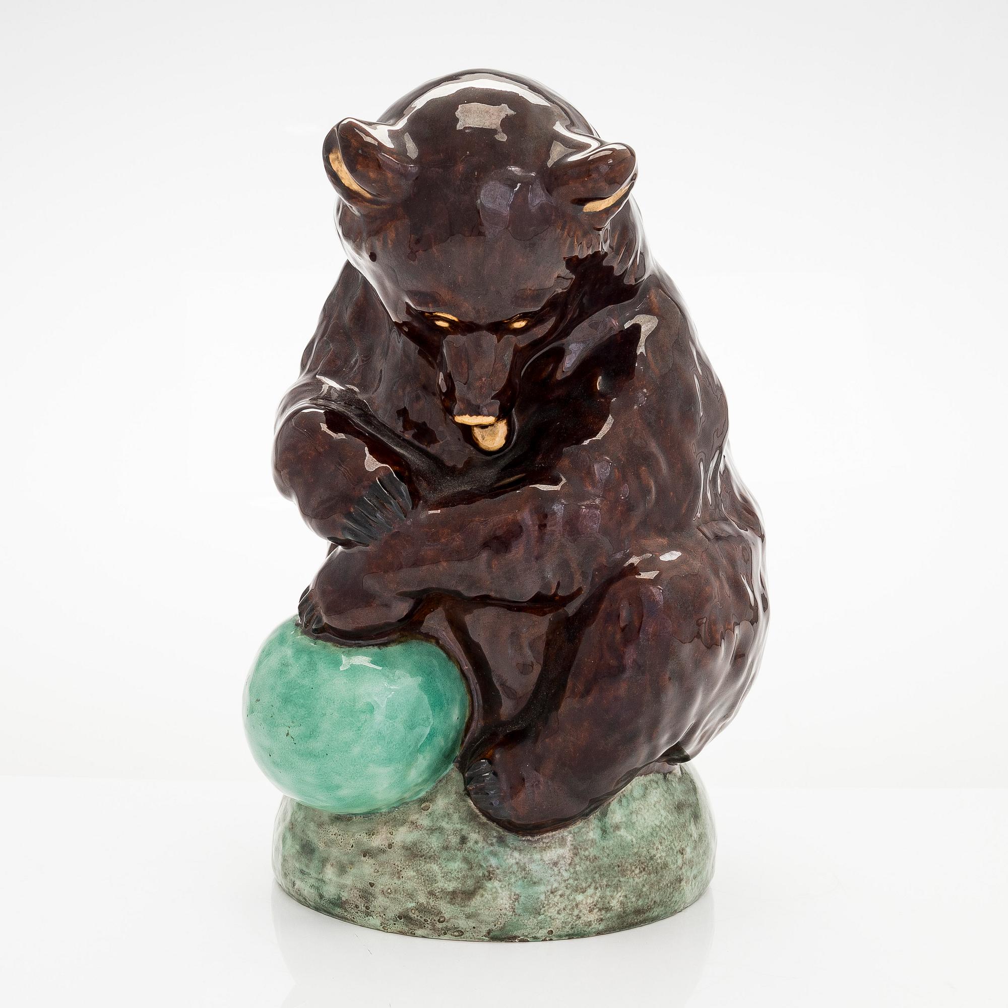 A ceramis sculpture after Franz Barwig.