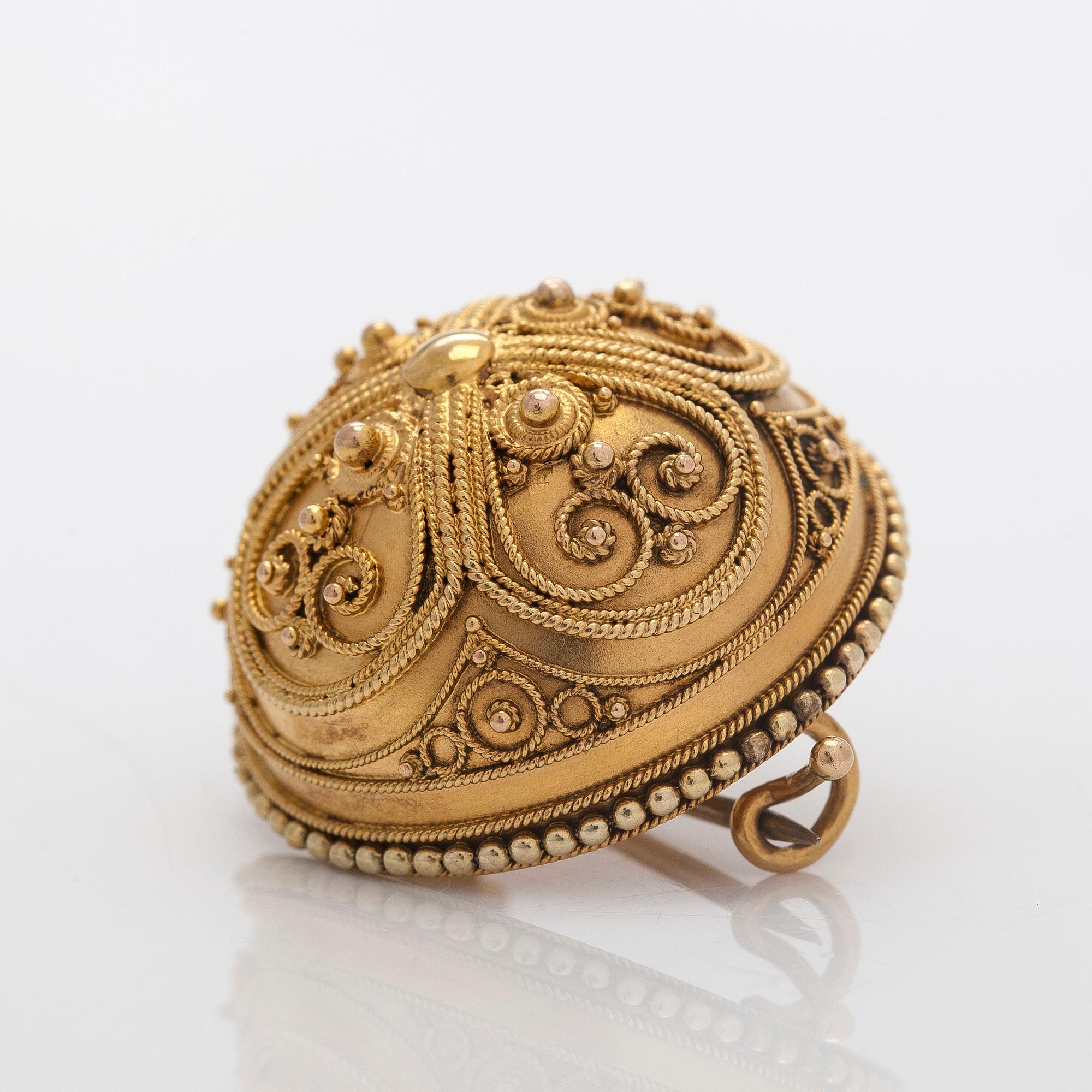 A 21K gold brooch, Kultala Oy Ab, Helsinki 1921-71.