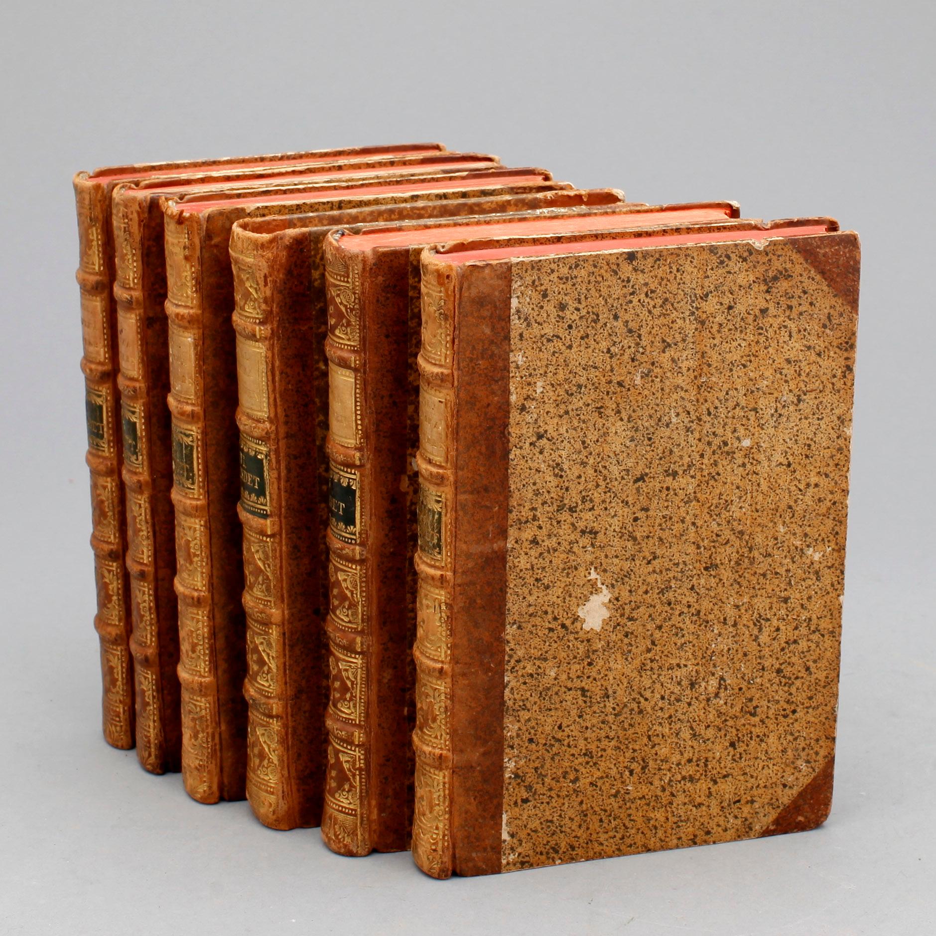 BOKVERK, 6 vol, "Kongl. Svenska Theatren", Stockholm 1778-85.