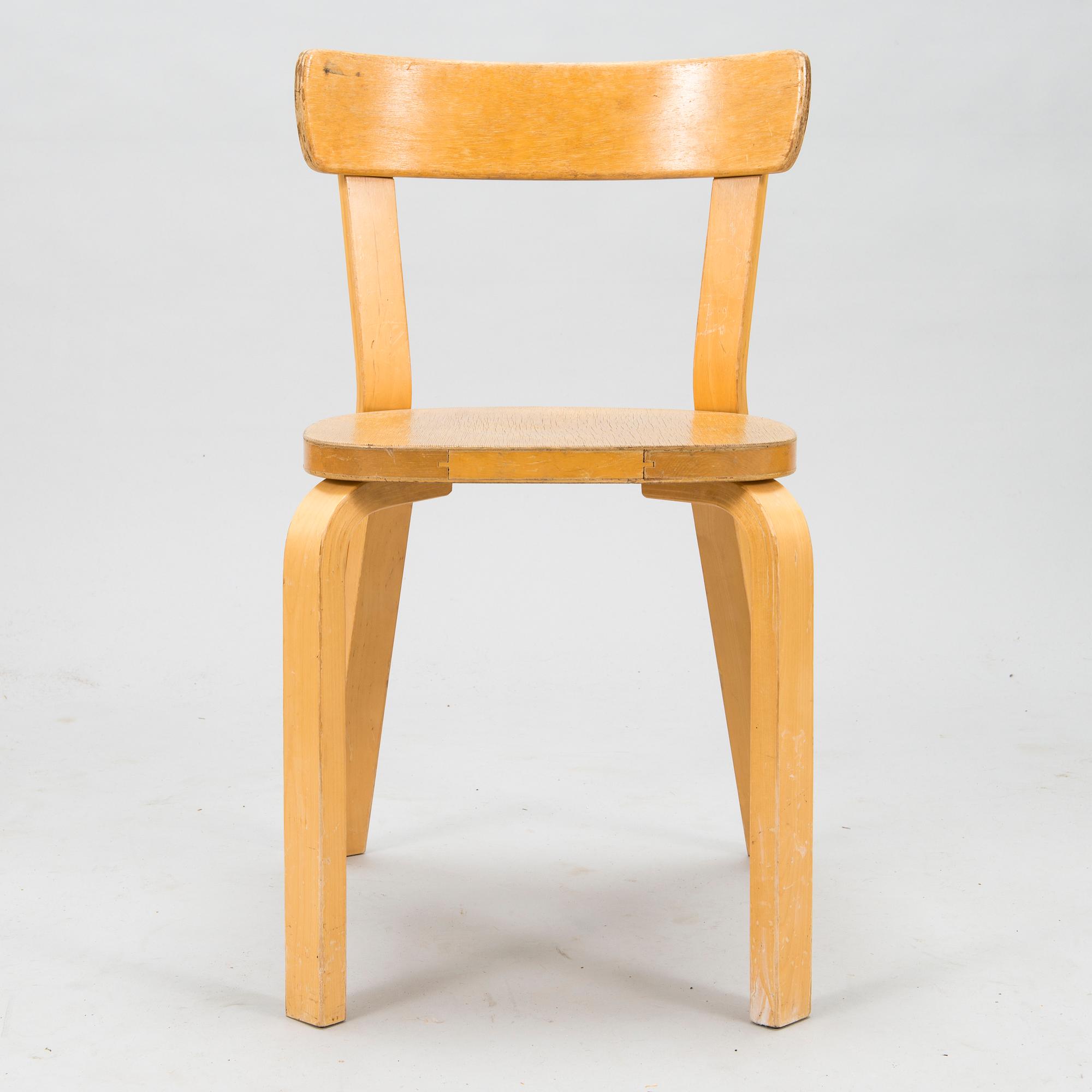 ALVAR AALTO, kirjoituspöytä ja tuoli, Artek 1900-luvun puoliväli.