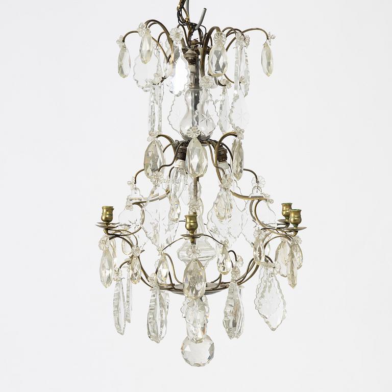 Ljuskrona, rokokostil, 1900-talets första hälft.