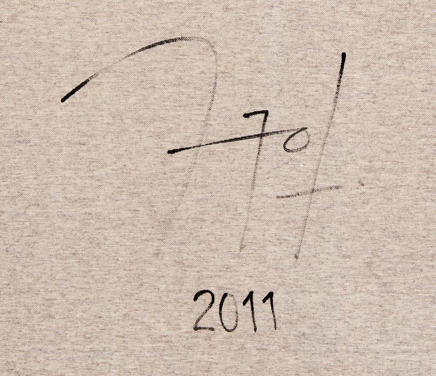 Carlos Puyol, a signed and dated acrylic on canvas.