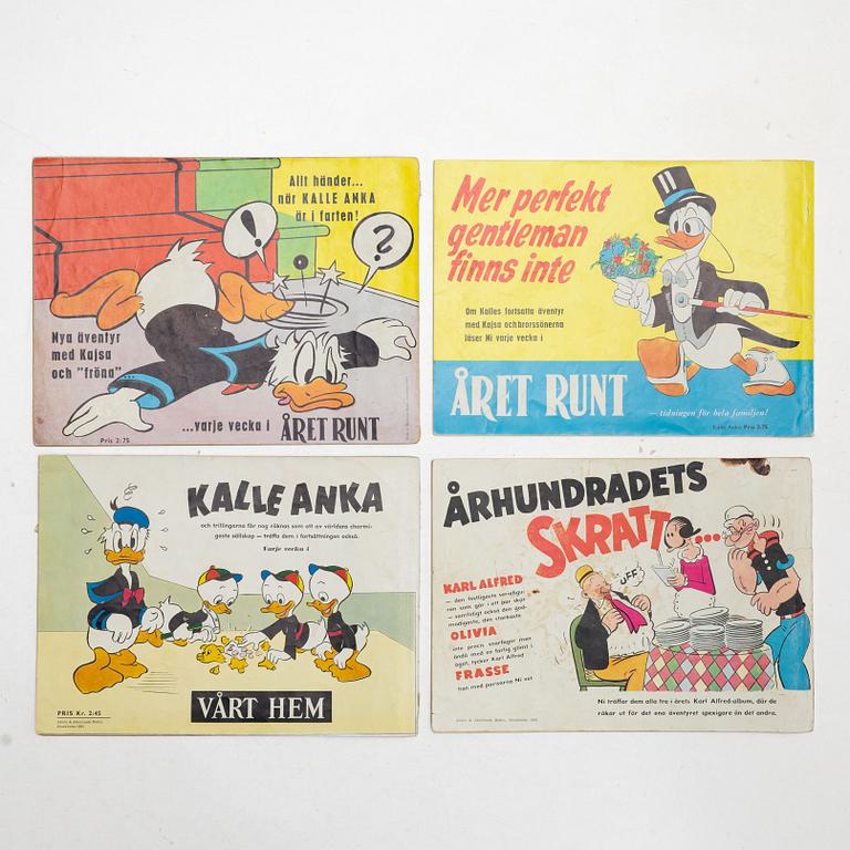 Comic books, 11 items, including “Snow White and the Seven Dwarfs” and “Donald Duck’s Christmas Book”, 1947–1962.