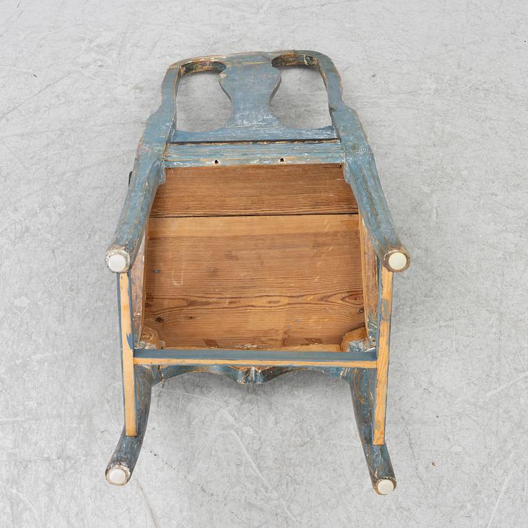 A 19th century  Folk Art chair.
