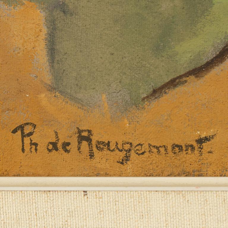 Philippe de Rougemont, olja på duk, signerad.