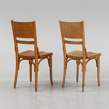 A pair of oak and beech chairs, Gemla, Diö, first half of the 20th Century.