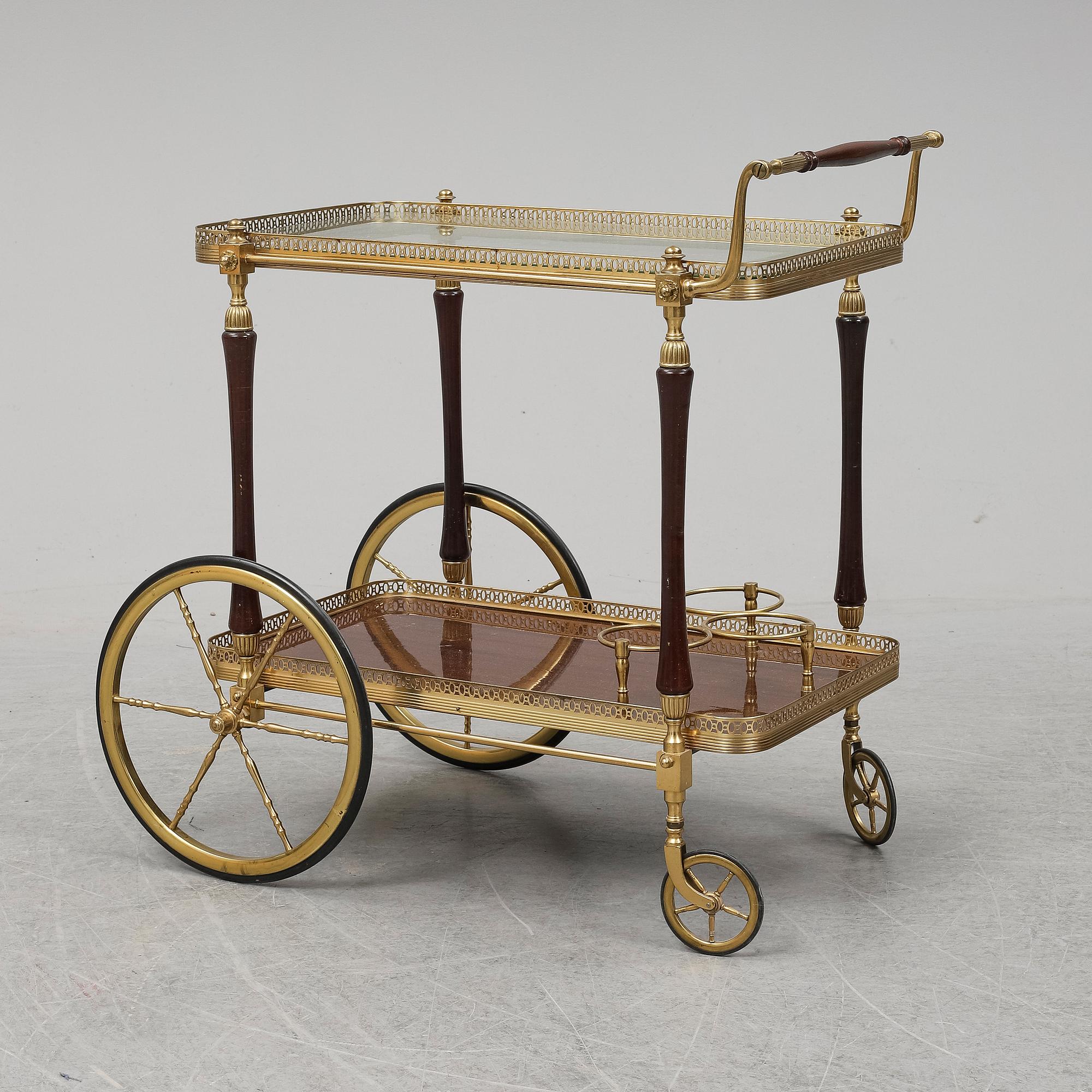 A second half of the 20th century tea trolley.