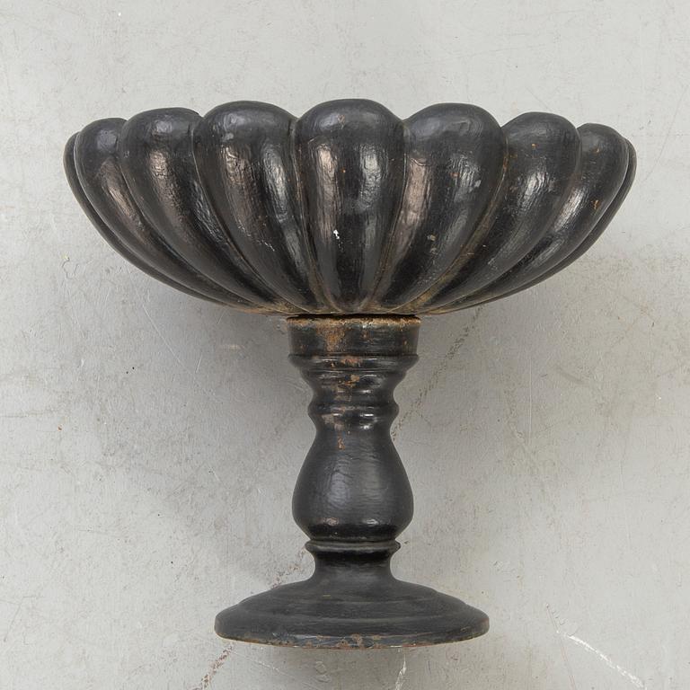 A cast iron bird bath 20th century.