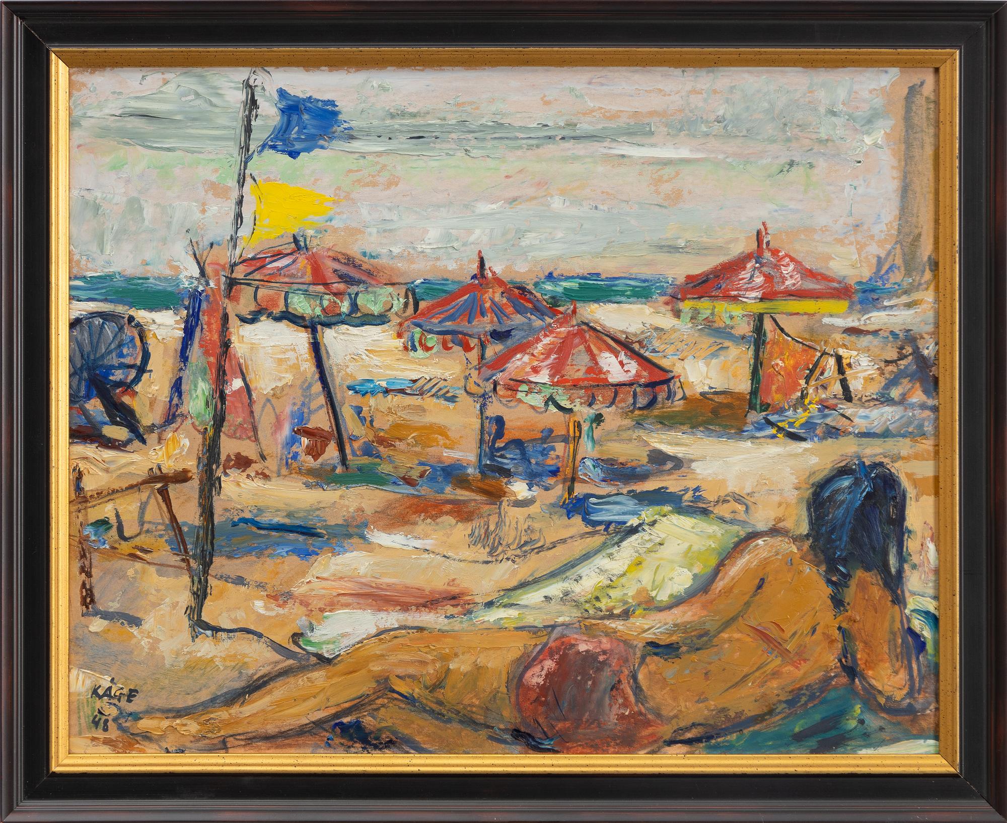 Wilhelm Kåge, På stranden.