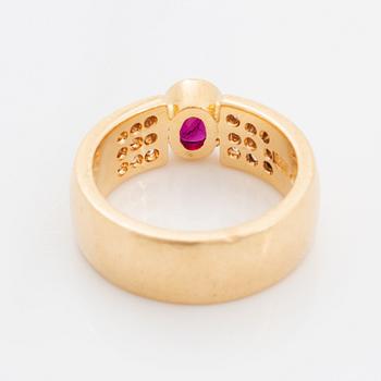 Ruby and diamond ring, Hans Rosin.