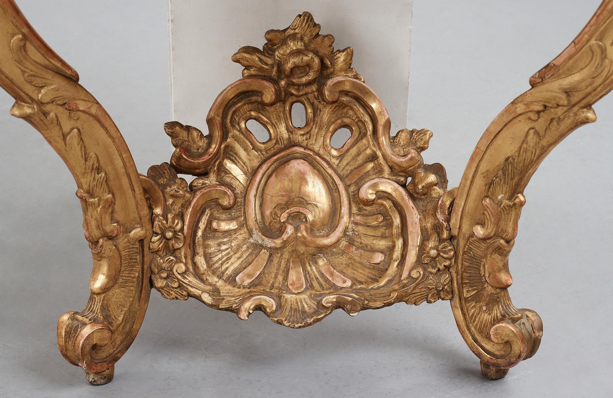 KONSOLBORD, stockholmsarbete, 1700-talets andra hälft, rokoko.