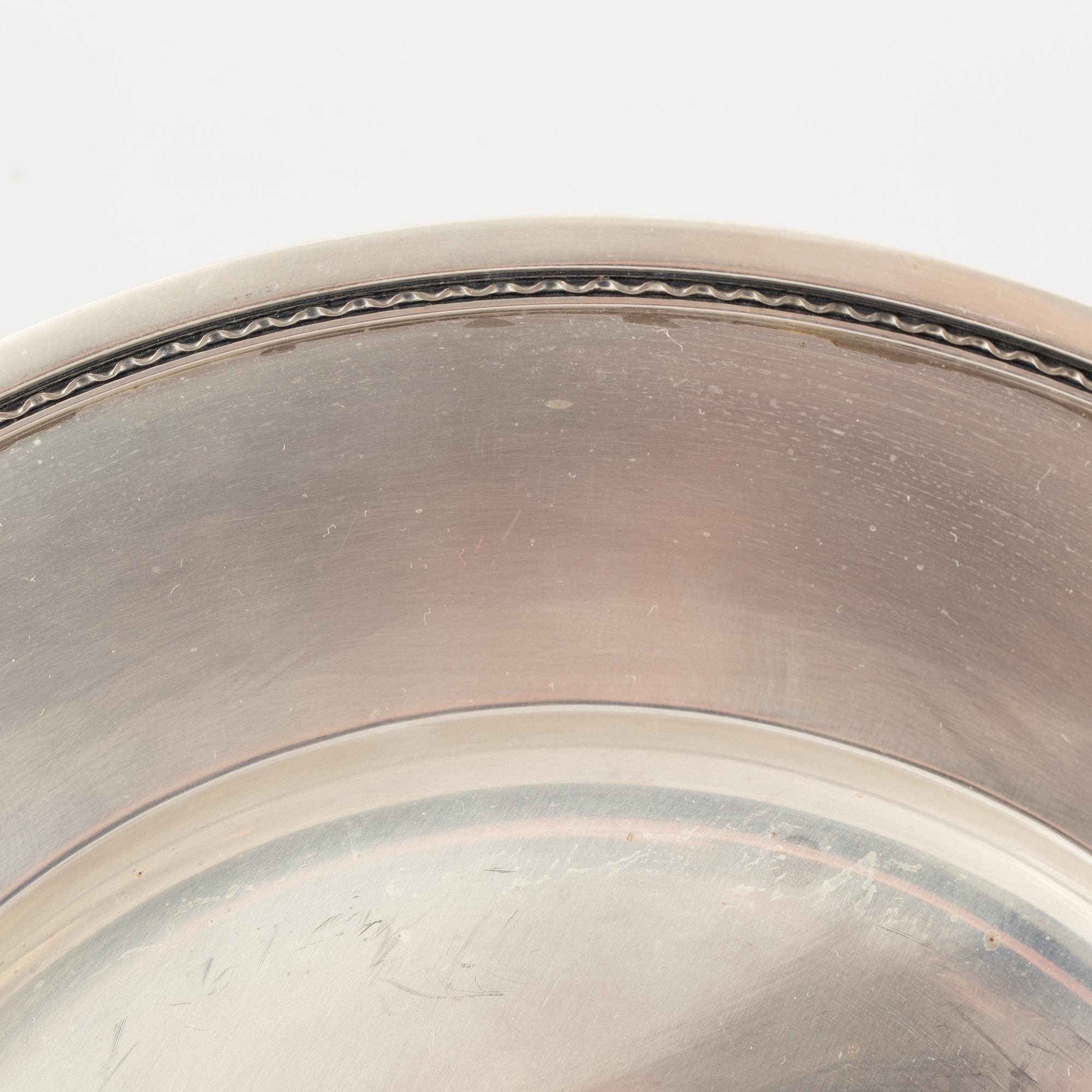 Atelier Borgila, kuverttallrikar, 12 st, sterlingsilver, Stockholm 1962.