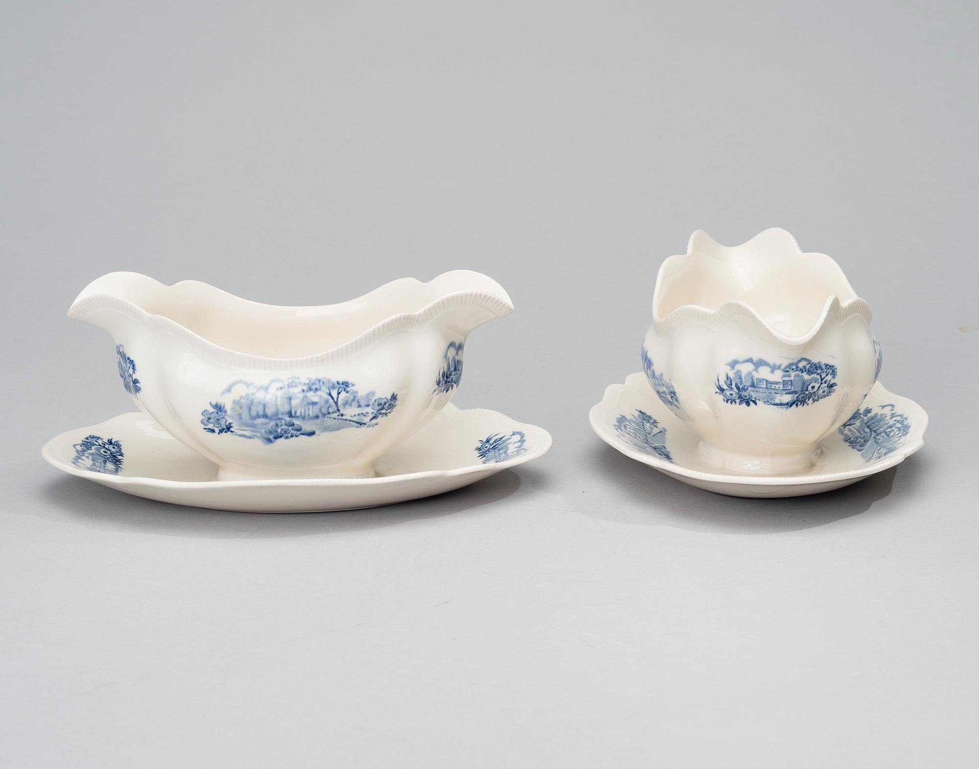 MATSERVIS, 74 delar, porslin, "English Gardens", Johnson Brothers, England 1900-första hälft.