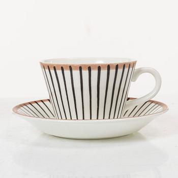 Stig Lindberg, 18 'Spisa Ribb' service pieces, Gustavsberg.