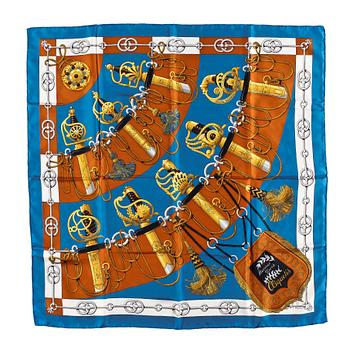 A silk scarf by Hermès, "Cliquetis".