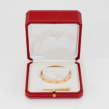 A Cartier "Love" bracelet.