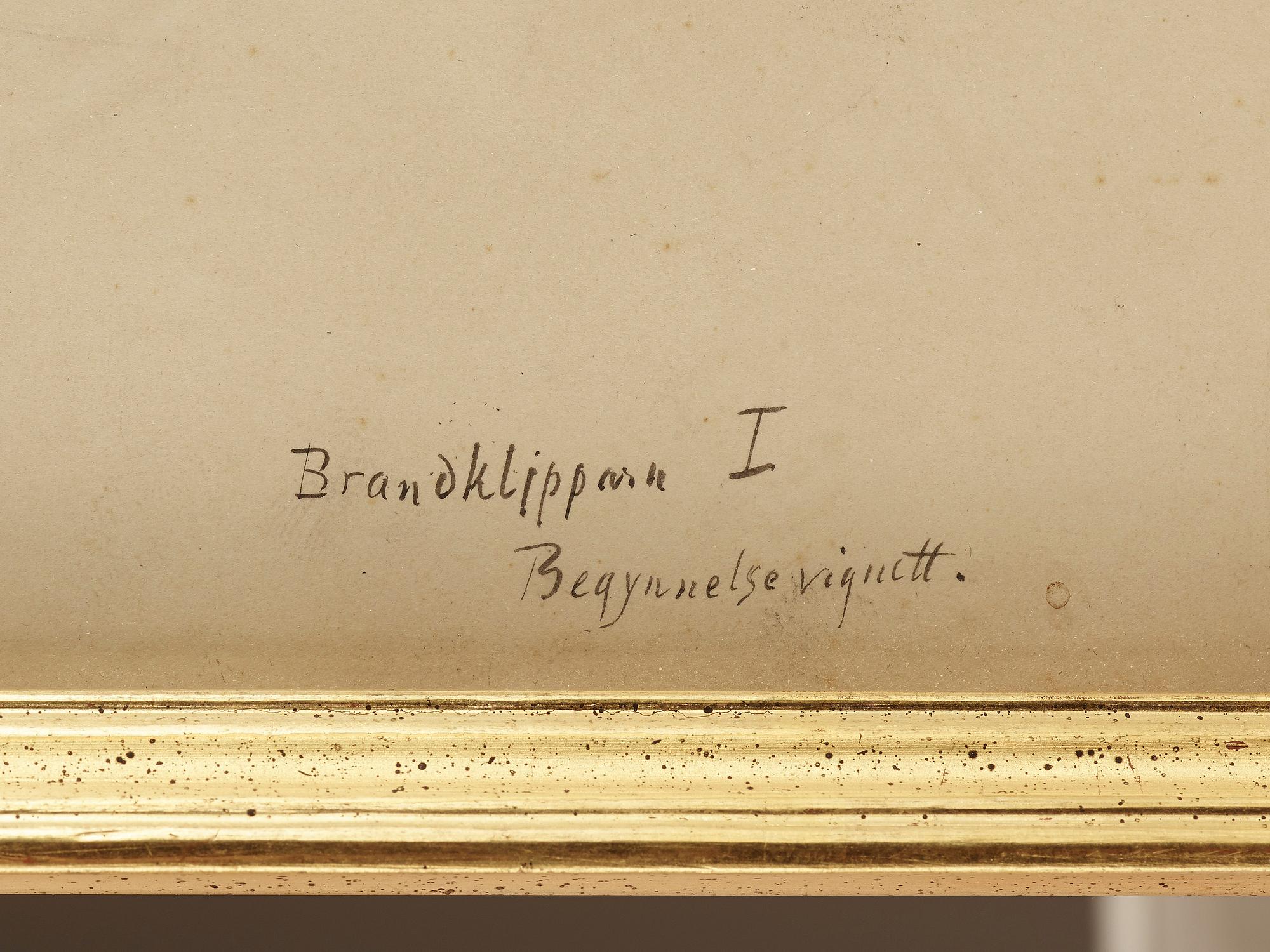 ALBERT EDELFELT, teckning, signerad.