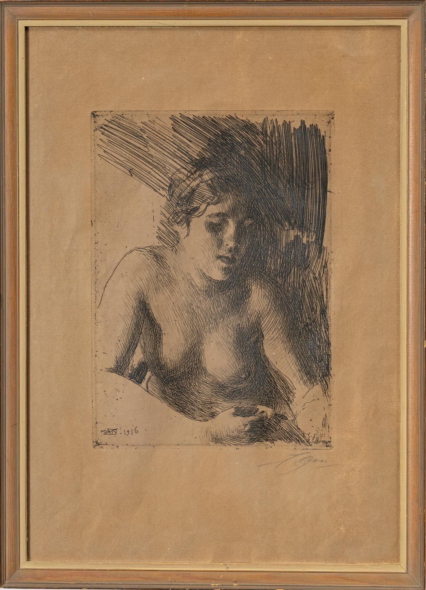 Anders Zorn, "Byst".