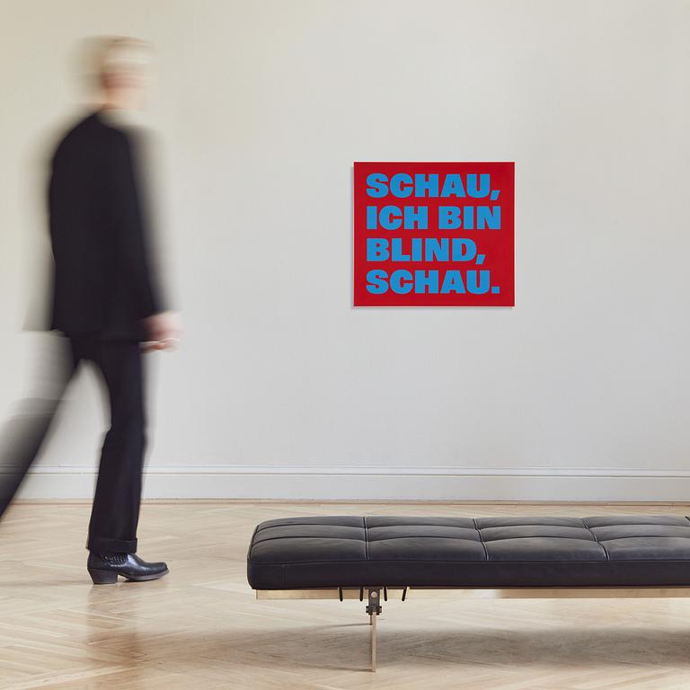 Rémy Zaugg, "SCHAU, ICH BIN BLIND, SCHAU".