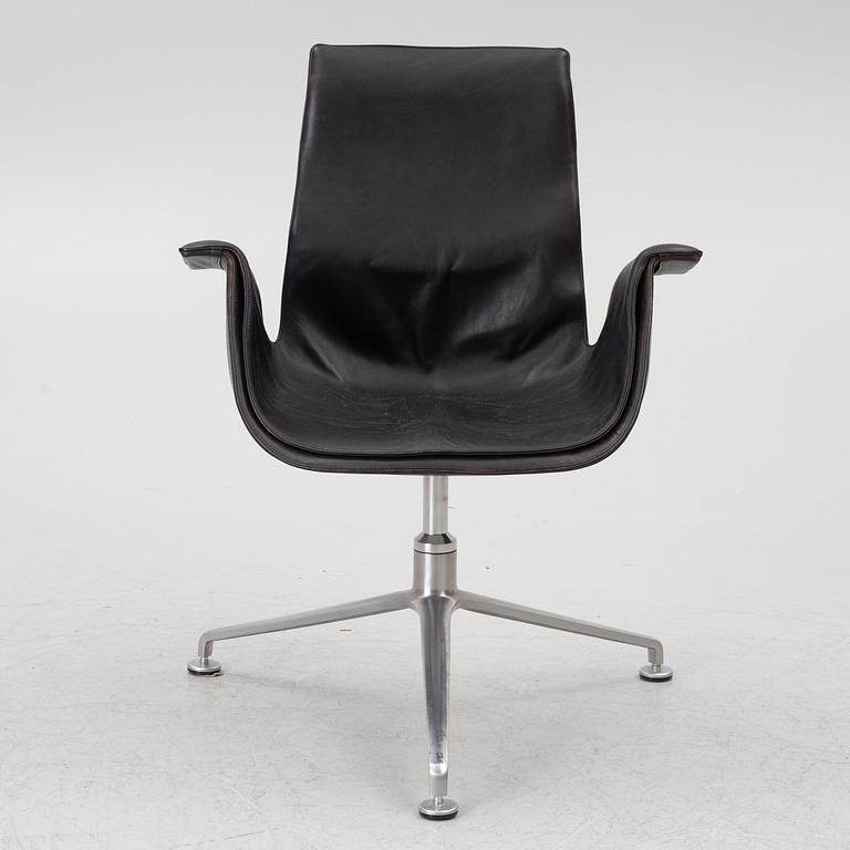 Preben Fabricius & Jørgen Kastholm, armchair model FK 6725 'Tulip, Kill International, 1960s.