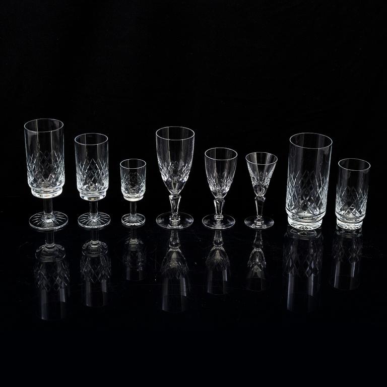 A 48 part mid 20th century glass service by Kosta.