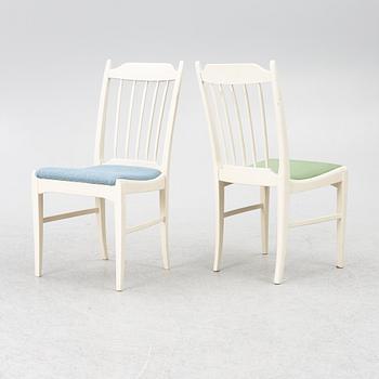 Carl Malmsten, matbord, "Herrgården" samt sex stolar "Nya Guldheden", Bodafors samt Åfors Möbelfabrik.