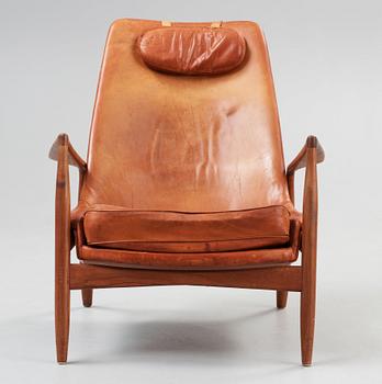 An Ib Kofod Larsen high back armchair 'The Seal', OPE, Jönköping, Sweden 1950-60's.