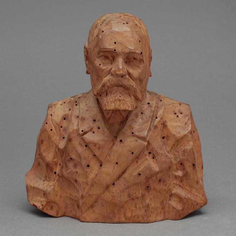 AXEL PETERSSON DÖDERHULTARN, träskulptur, signerad Döderhultarn.